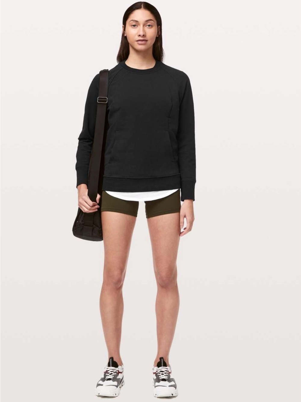 Lululemon Scuba Crew Stretch French Terry in Black - Picture 3 of 11